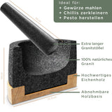 Mörser mit Stößel 15cm Eiche