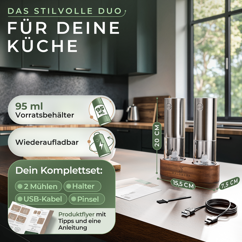 Salz- & Pfeffermühle elektrisch