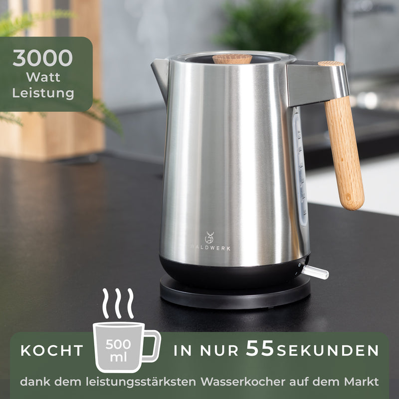 elektrischer Wasserkocher 1,7L 3000W – WALDWERK